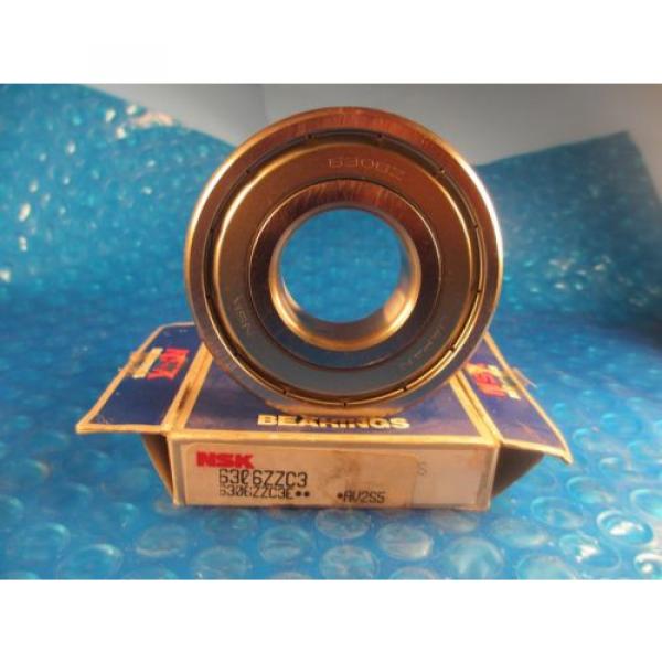 NSK 6306ZZ, 6306 ZZ Single Row Deep Groove Ball Bearing(=2 SKF 2Z, FAG) #1 image