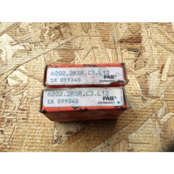 2-FAG-NTN JAPAN BEARING, Cat#6202.2RSR.C3.L12 ,comes w/30day warranty, free shipping #4 image