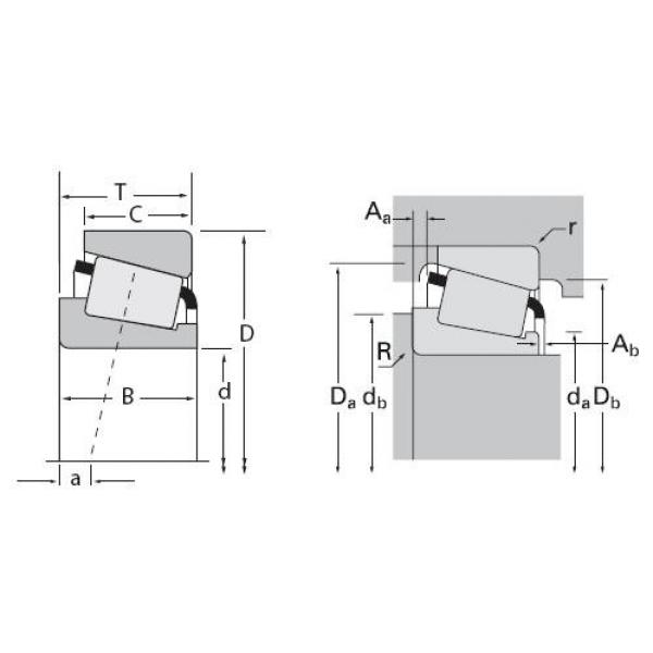 Timken DEEP GROOVE BALL BEARINGS JLM67042  -  JLM67020P   #2 image