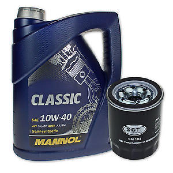 5 Liter Mannol SAE 10W-40 Classic Motoröl + Ölfilter SM 104 von SCT Germany #1 image