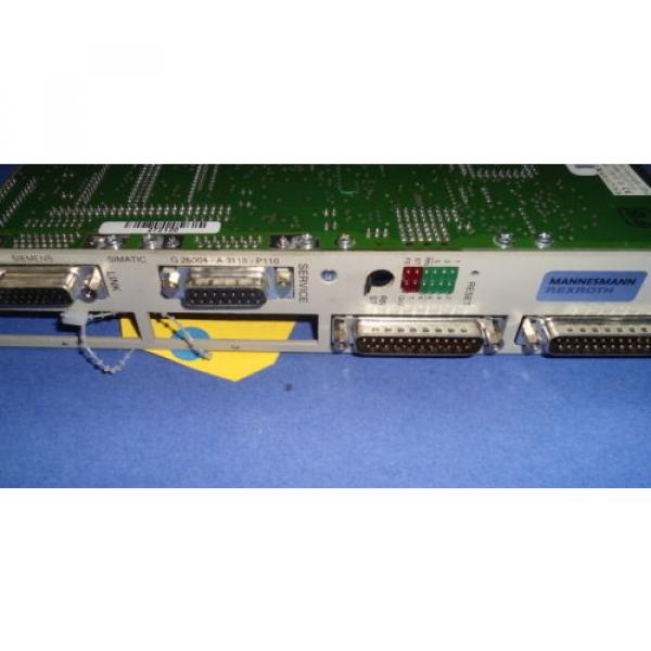 MANNESMAN REXROTH SIEMENS SIMATIC BASE ASSEMBLY G26004-A3118-P110 #2 image