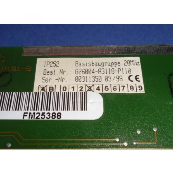 MANNESMAN REXROTH SIEMENS SIMATIC BASE ASSEMBLY G26004-A3118-P110 #3 image