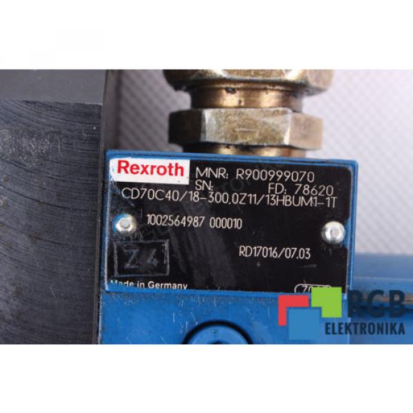 STELLANTRIEB CD70C40/18-300.0Z11/13HBUM1-1T R900999070 REXROTH ID28644 #5 image