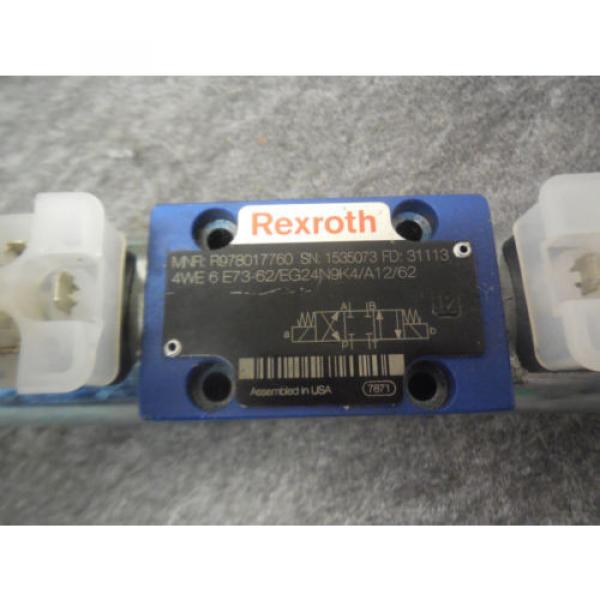 NEW REXROTH DIRECTIONAL VALVE # 4WE6E73/EG24N9K4/A12/62 #2 image