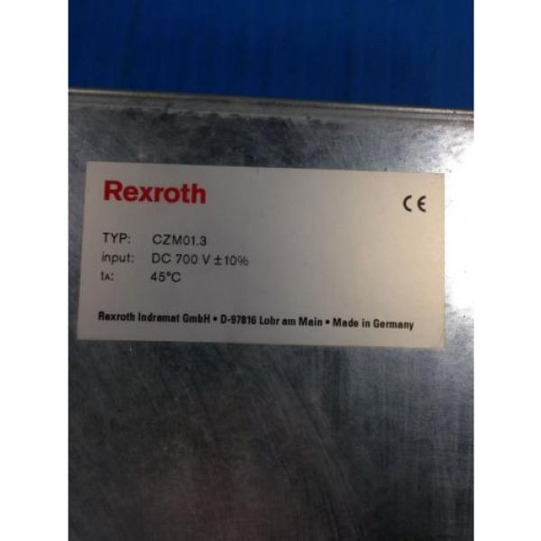 REXROTH INDRAMAT CZM01.3-02-07 SERVO DRIVE USED CHEAP (U4) #3 image