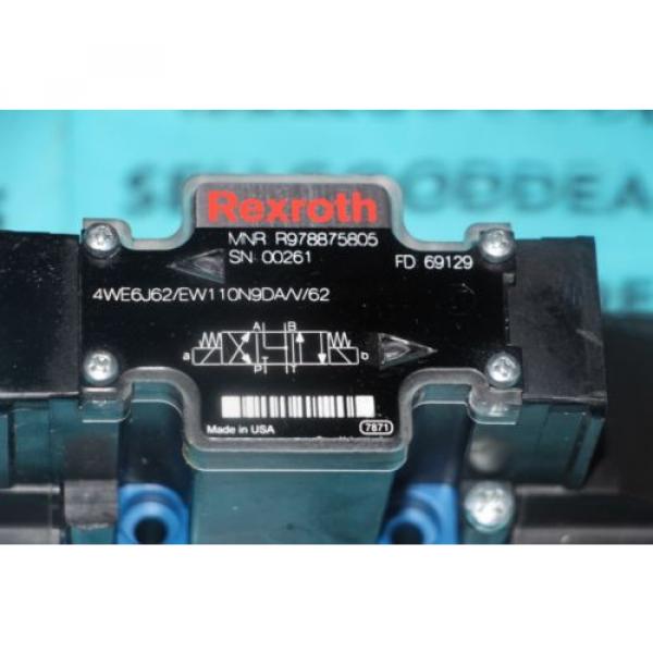 Rexroth 4WE6J62/EW110N9DA/V/62 Hydraulic Valve Directional R978875805 New #2 image