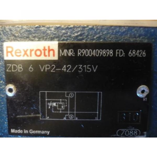 New Rexroth R9004098898 ZDB 6 VP2-42/315V ZDB6VP2-42/315V Valve #3 image