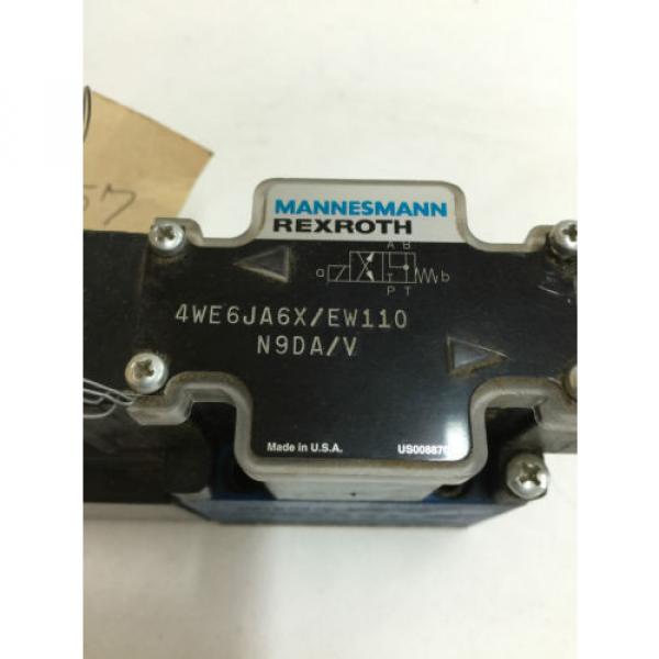 NEW REXROTH HYDRAULIC SOLENOID VALVE 4WE6JA6X/EW110N9DA/V #2 image