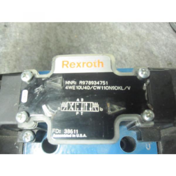 NEW REXROTH DIRECTIONAL VALVE # 4WE10U40/CW110N9DKL/V #1 image