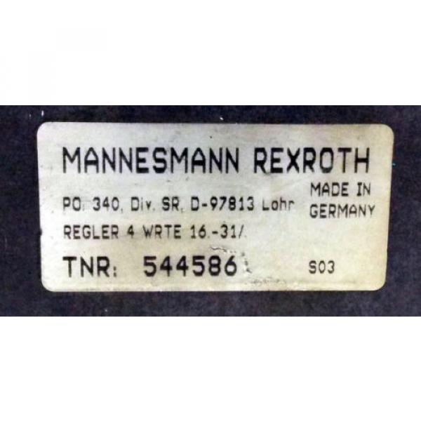 1 USED MANNESMANN REXROTH 4WRTE 16 V200L CLOSED LOOP DIRECTIONAL CONTROL VALVE #3 image