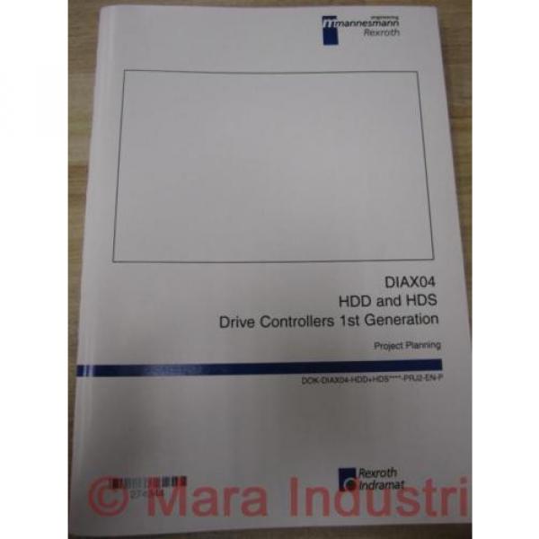Rexroth 274944 Manual DIAX04 HDD And HDS (Pack of 3) #1 image