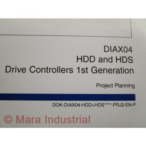 Rexroth Indramat DOK-DIAX04-HDD+HDS Project Planning Manual (Pack of 10) #3 image