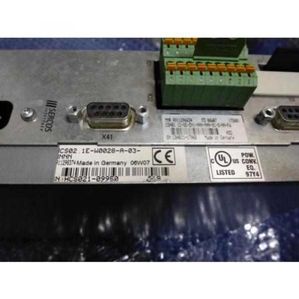 Bosch Rexroth Indramat HCS02.1E-W0028 mit Speicherkarte #4 image