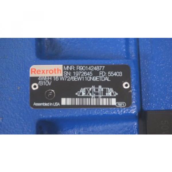 NEW REXROTH 4WE6J62/EW110N9DAL/B10V VALVE W/ 4WEH16W72/6EW110N9ETDAL/B10V #4 image