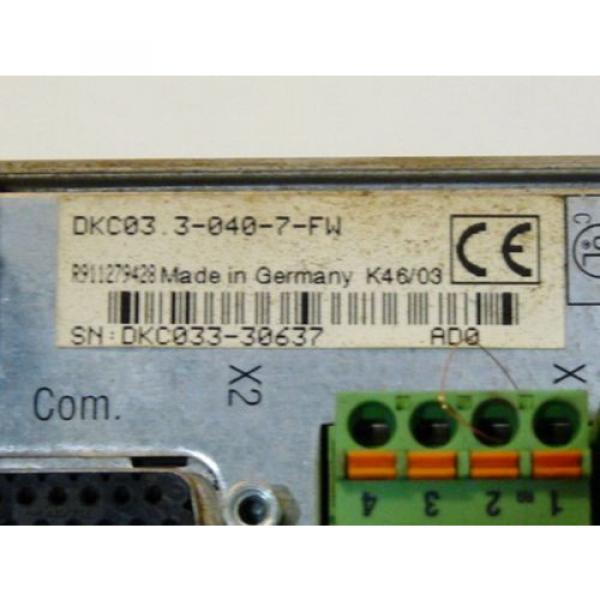 Rexroth Indramat DKC03.3-040-7-FW Eco-Drive Frequenzumrichter Serien Nr. DKC033- #4 image