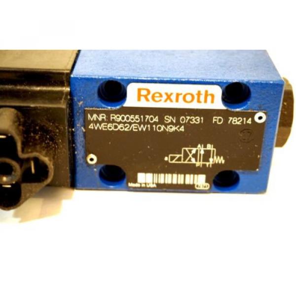 NEW REXROTH R900551704 HYDRAULIC VALVE 4WE6D6X/EW110N9K4 #2 image