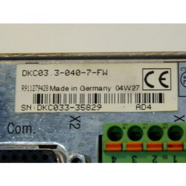 Rexroth Indramat DKC03.3-040-7-FW Eco-Drive Frequenzumrichter Serien Nr. DKC033- #4 image