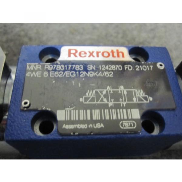 NEW REXROTH DIRECTIONAL VALVE # 4WE6E62/EG12N9K4/62 #1 image