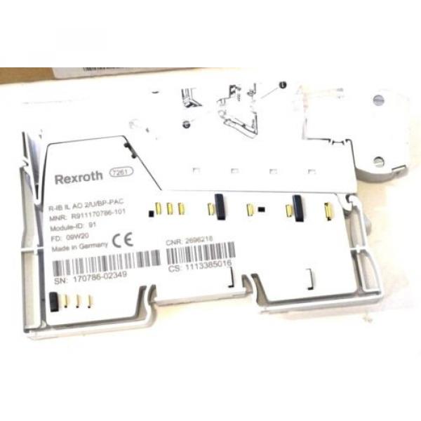 NEW BOSCH REXROTH R-IB IL AO 2/U/BP-PAC INLINE TERMINAL ANALOG 2OUTPUT MODULE #2 image