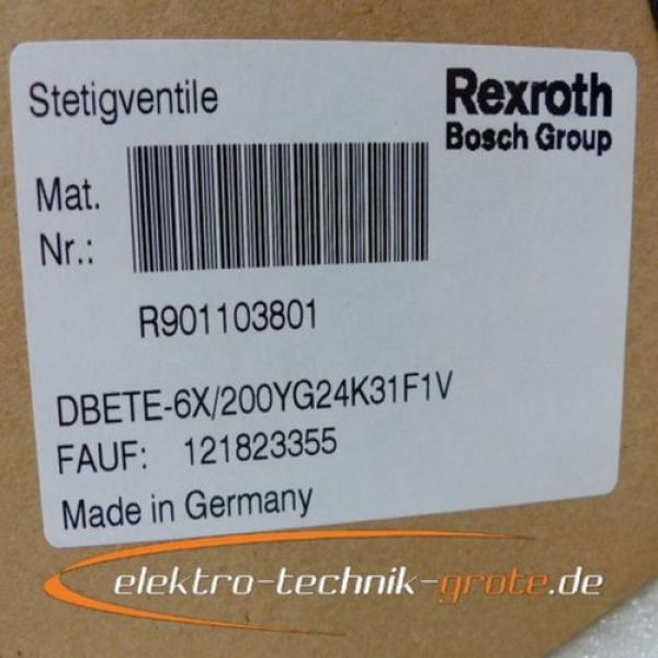 Rexroth Bosch Stetigventile R901103801 DBETE-6X/200YG24K31F1V &lt;ungebraucht&gt; #2 image