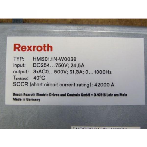 Rexroth HMS01.1N-W0036-A-07-NNNN Einzelachs - Wechselrichter   &gt; ungebraucht! &lt; #3 image