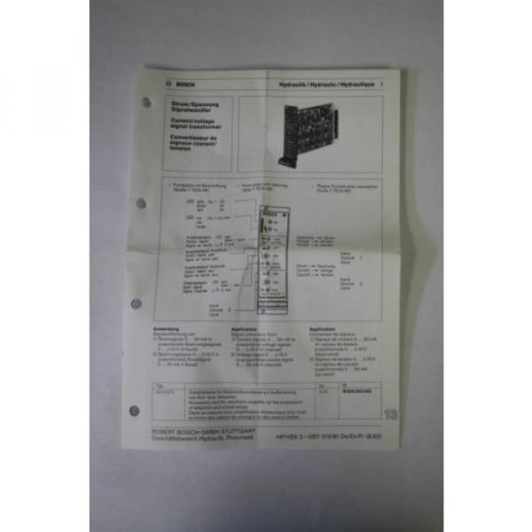 Rexroth B 830 303 440 I/U2-U/I 1  Current/Voltage Signal Transformer #4 image