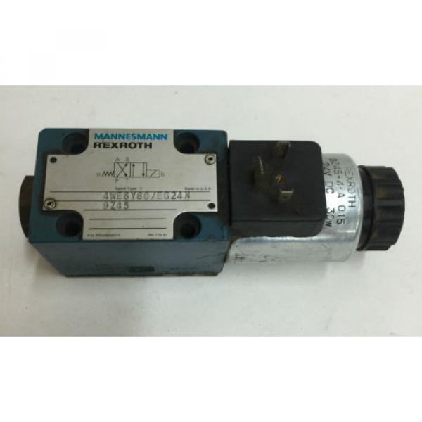 NEW MANNESMANN REXROTH HYDRAULIC VALVE 4WE6Y60/EG24N9Z45 #1 image